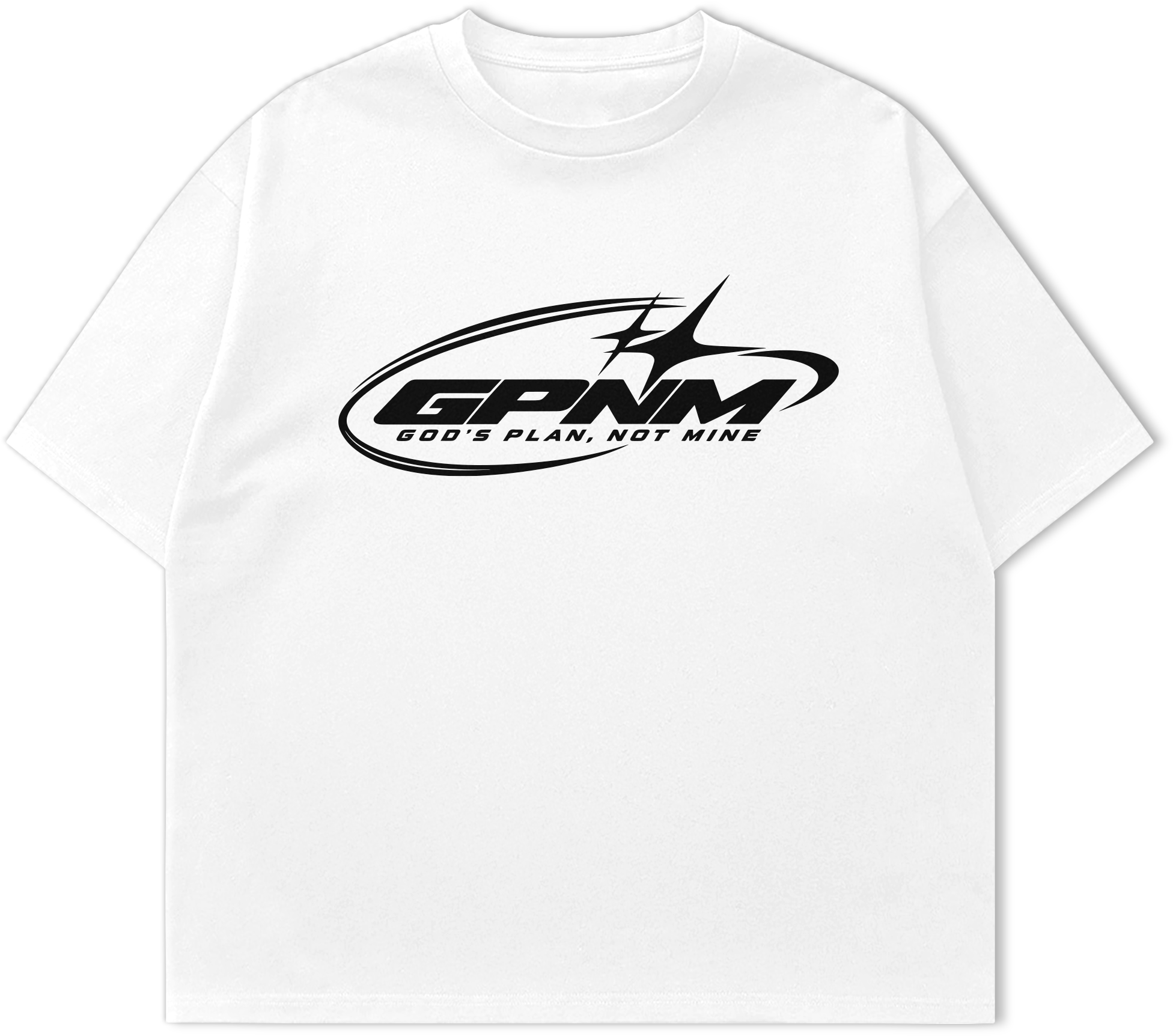 White MATTHEW 19:26 T-shirt front view